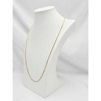 14K Yellow Gold Box Link Chain Necklace