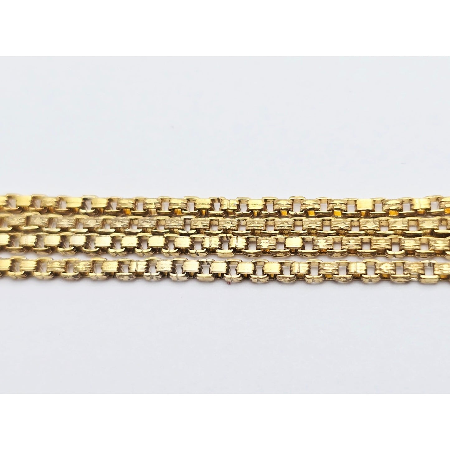14K Yellow Gold Box Link Chain Necklace