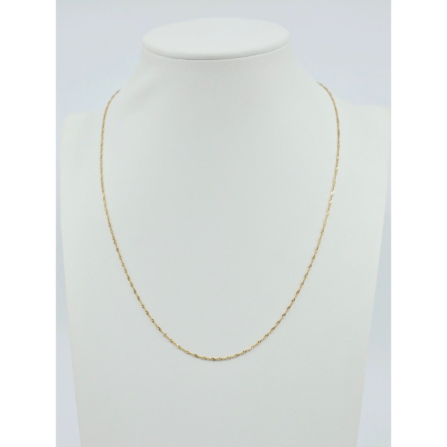 14K Yellow Gold Singapore Link Chain