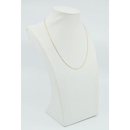 14K Yellow Gold Singapore Link Chain