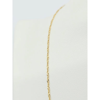 14K Yellow Gold Singapore Link Chain