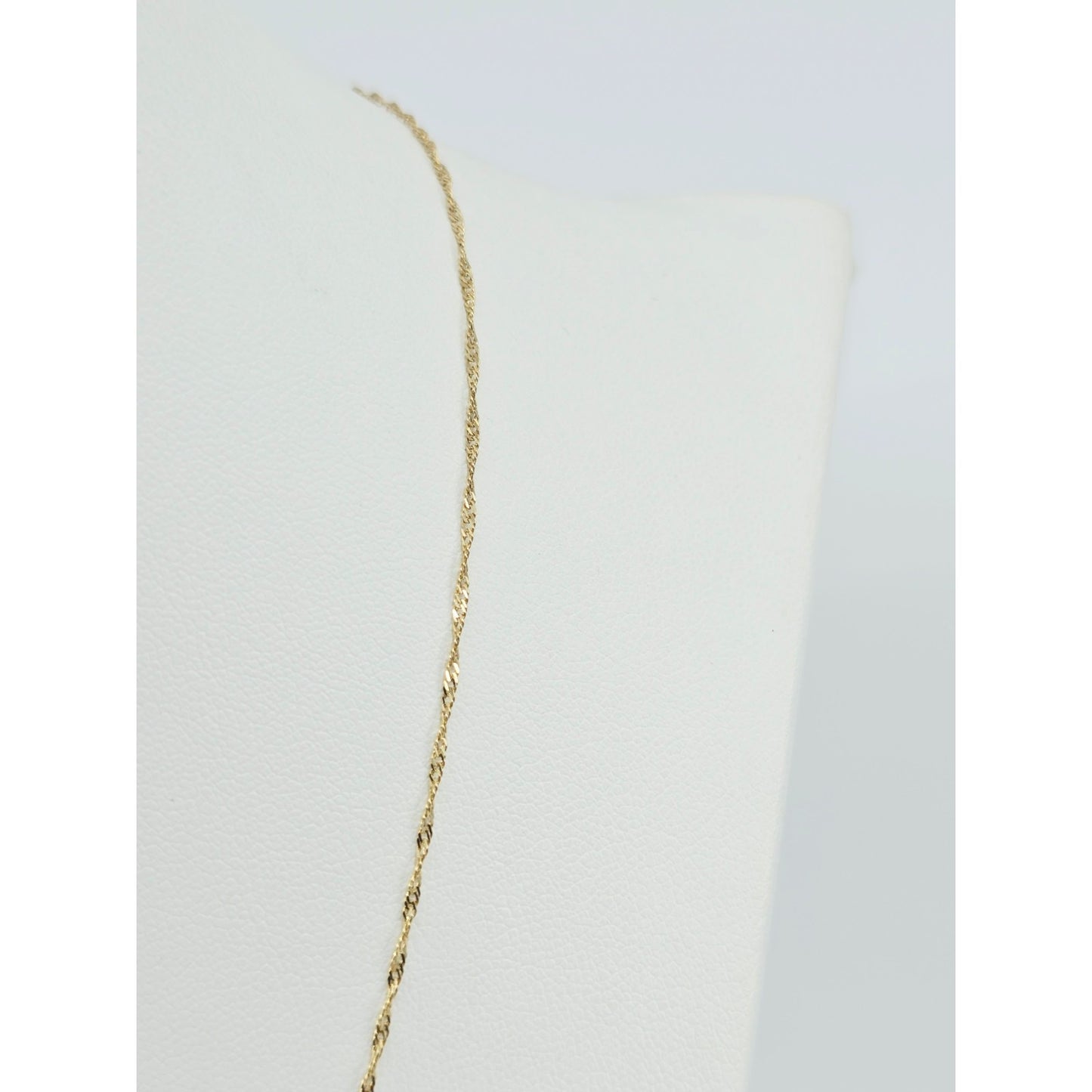 14K Yellow Gold Singapore Link Chain