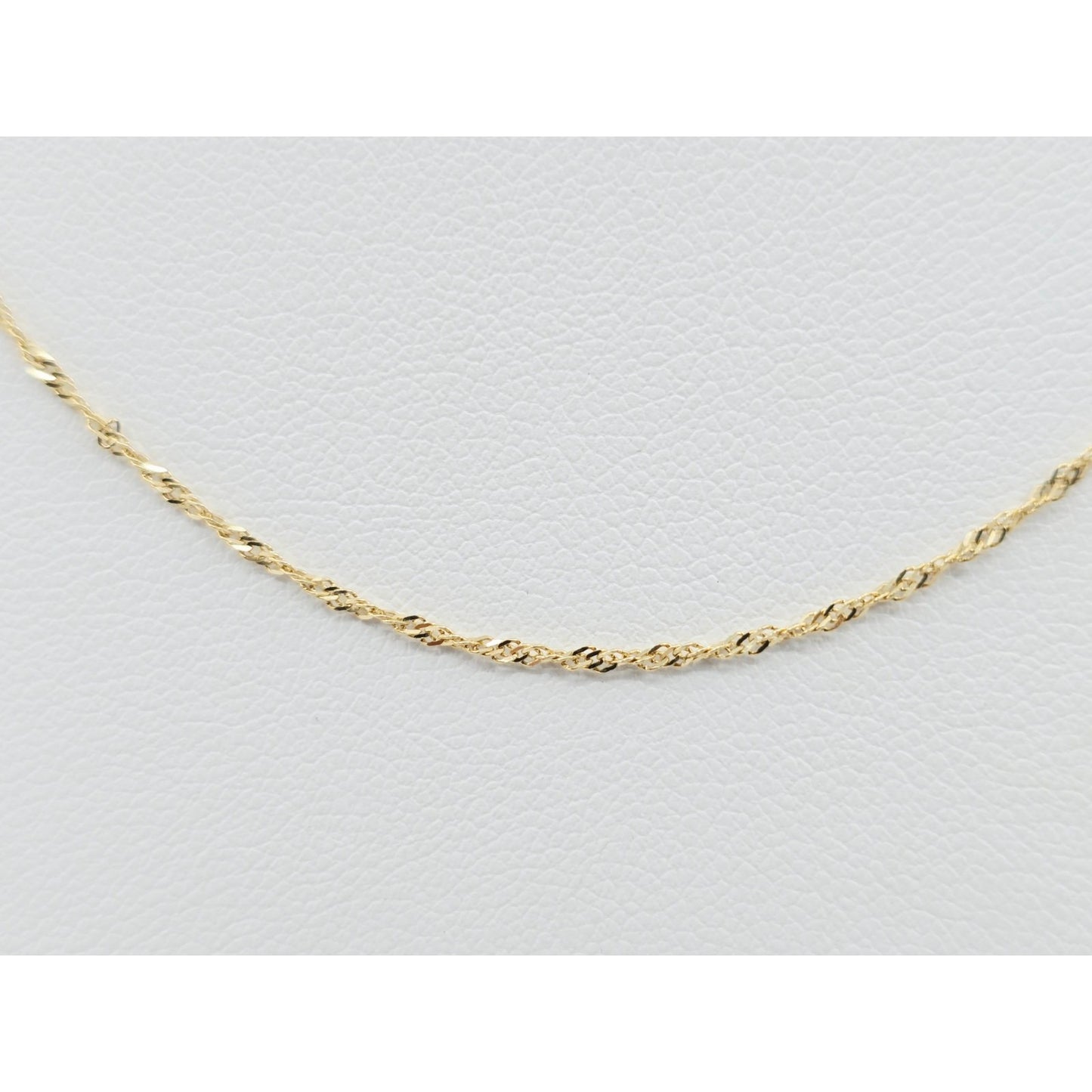 14K Yellow Gold Singapore Link Chain