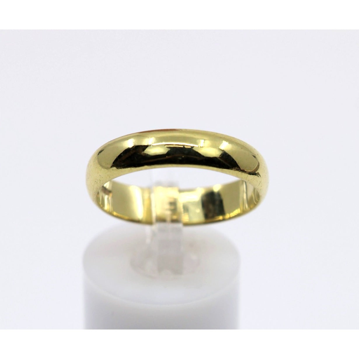18K Yellow Gold Polished Wedding Band Ring