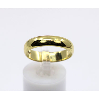 18K Yellow Gold Polished Wedding Band Ring