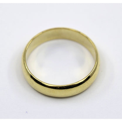 18K Yellow Gold Polished Wedding Band Ring
