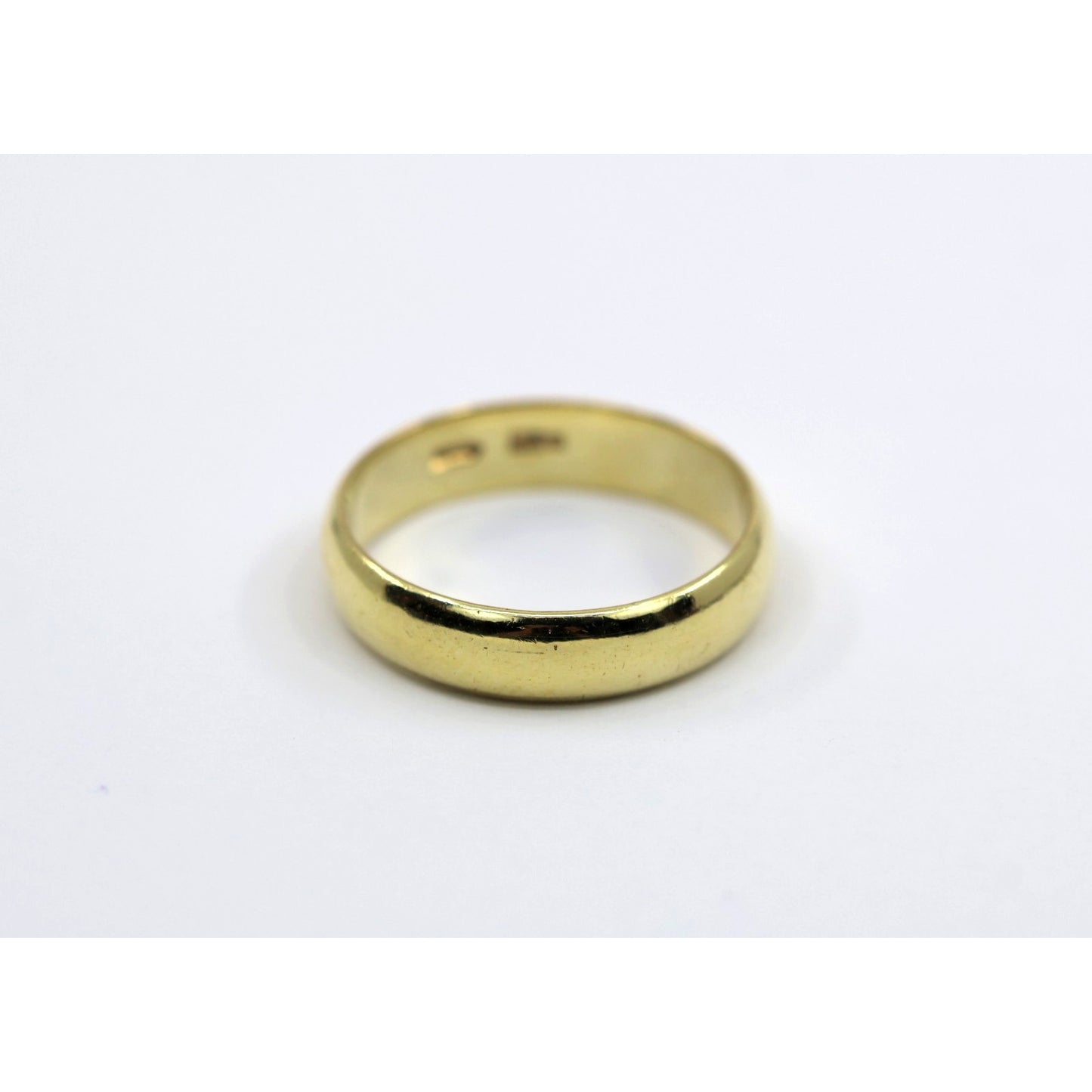 18K Yellow Gold Polished Wedding Band Ring