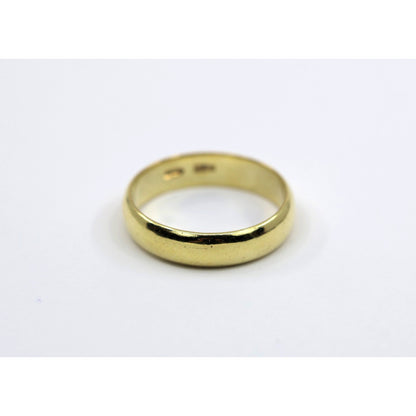 18K Yellow Gold Polished Wedding Band Ring