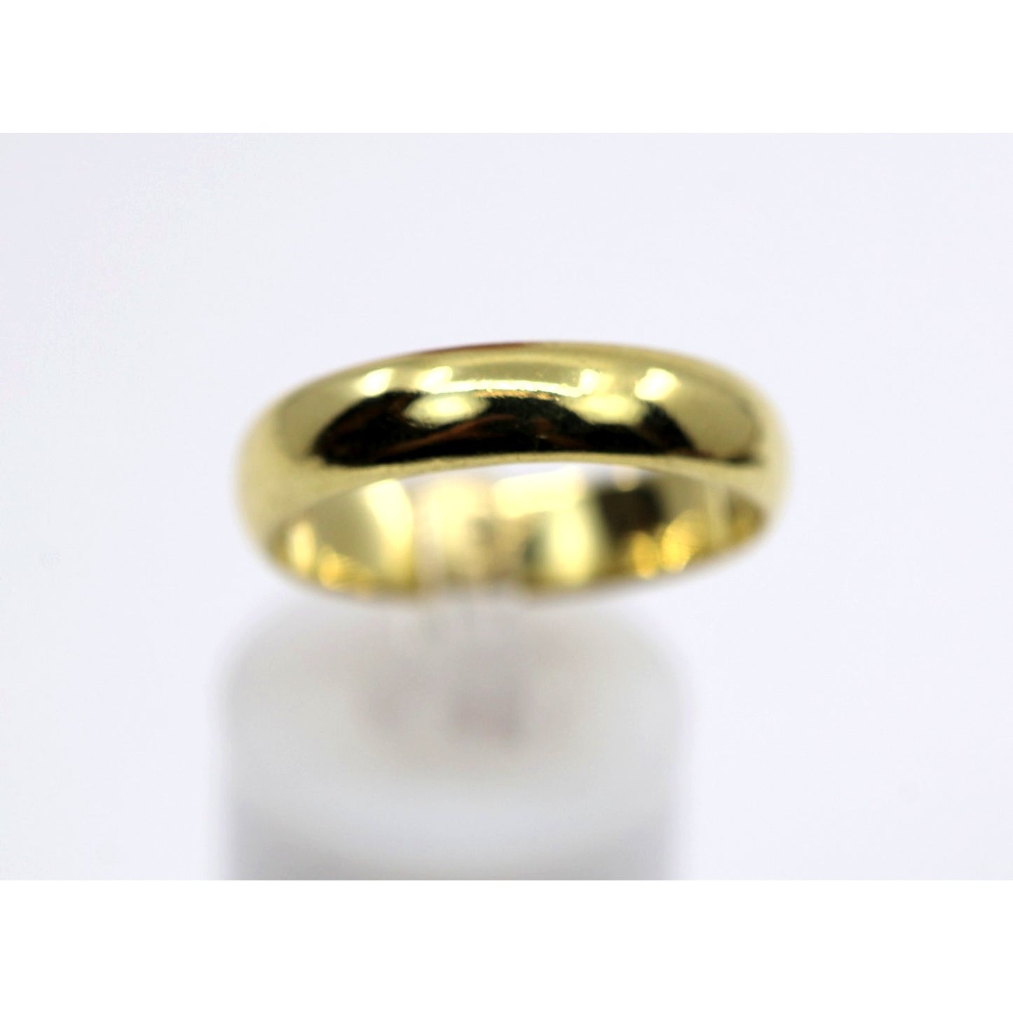 18K Yellow Gold Polished Wedding Band Ring