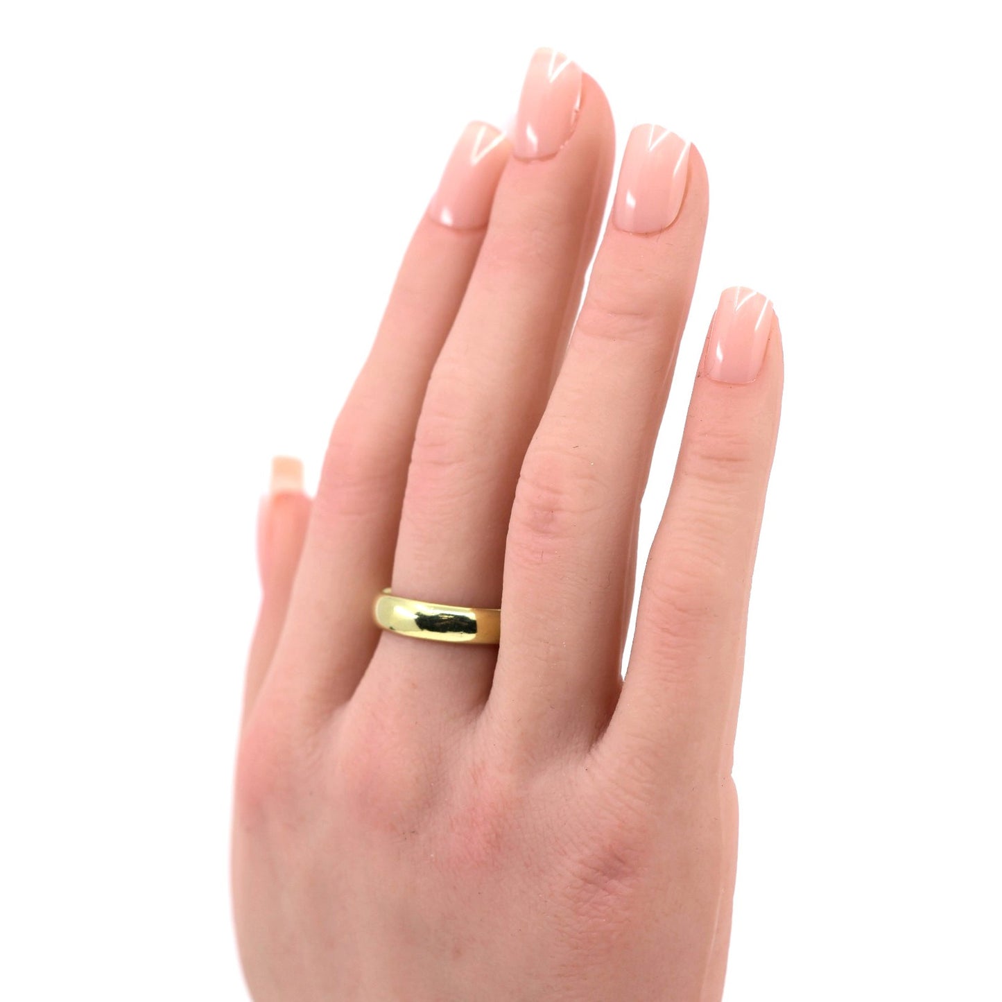 18K Yellow Gold Polished Wedding Band Ring