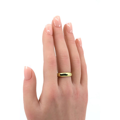 18K Yellow Gold Polished Wedding Band Ring
