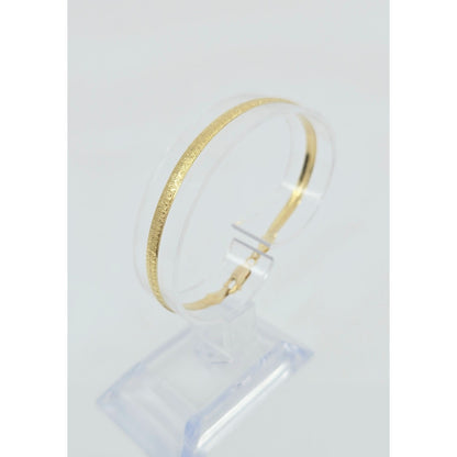 14K Yellow Gold Diamond Cut Flat Herringbone Bracelet