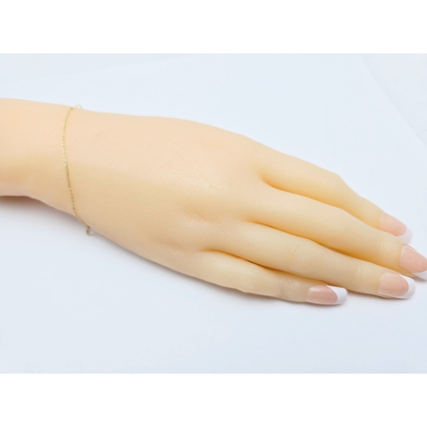 14K Yellow Gold Bar & Link Chain Bracelet