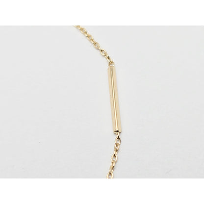 14K Yellow Gold Bar & Link Chain Bracelet