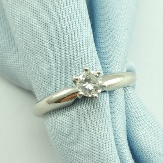 Exquisite IR/PT Solid Platinum Engagement Wedding Ring Band With Diamond