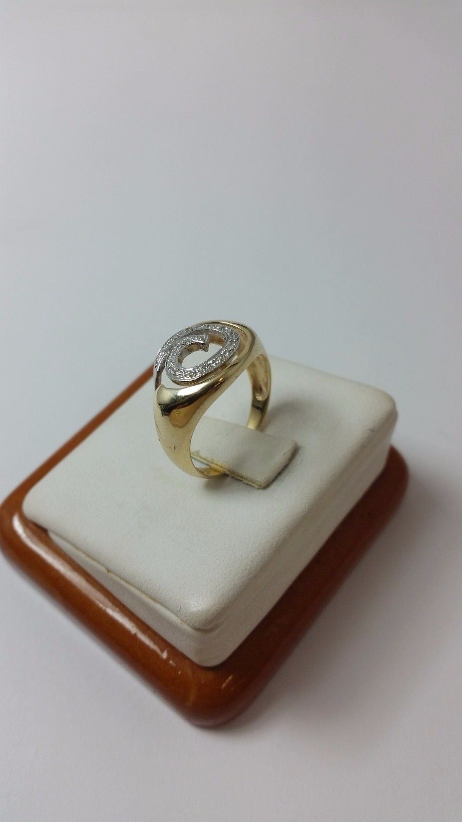 14K Multi Color Gold Designer Spiral Diamond Ring