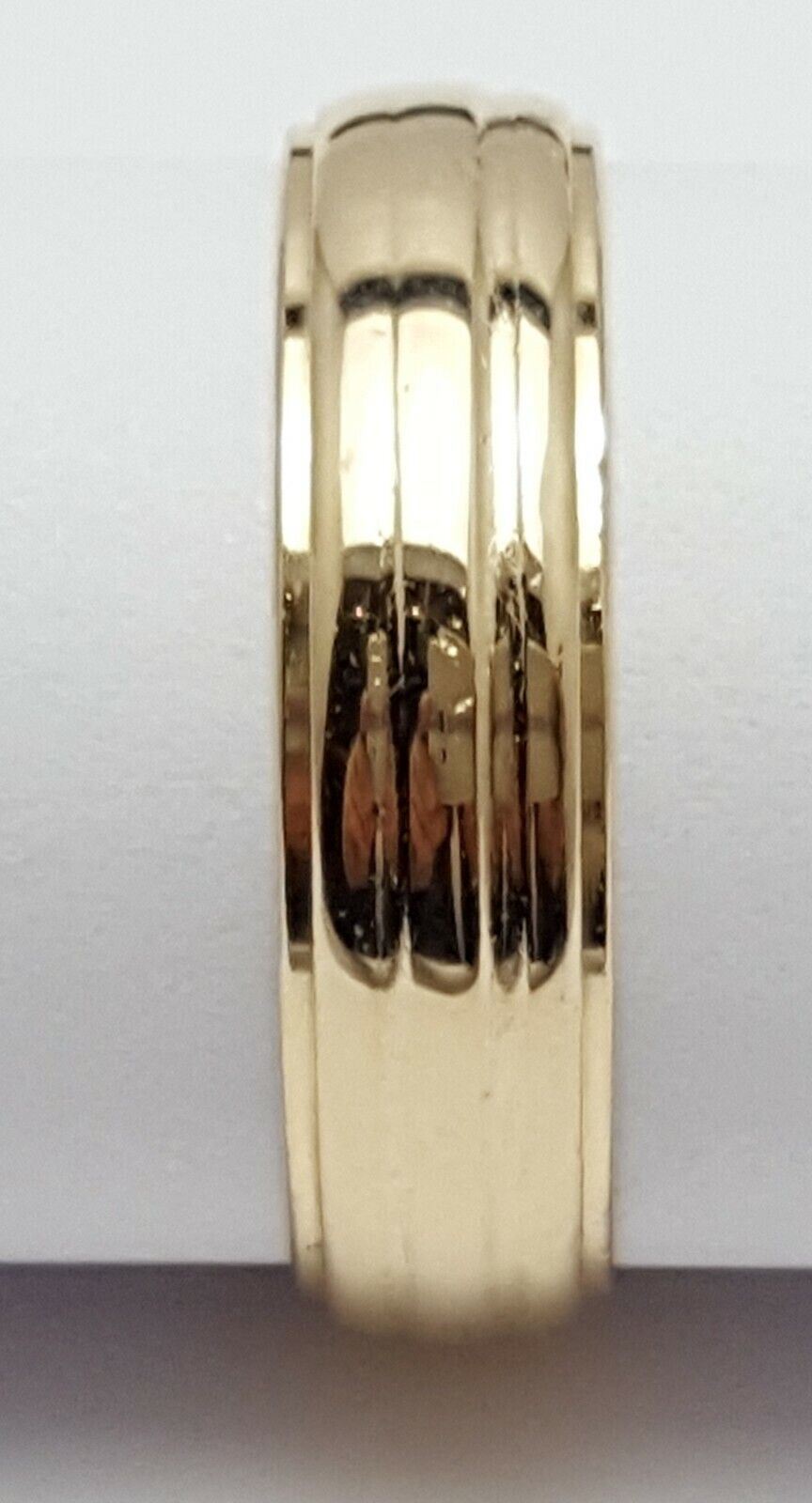 14K Yellow Gold Designer Wedding Ring Band Size 10.75