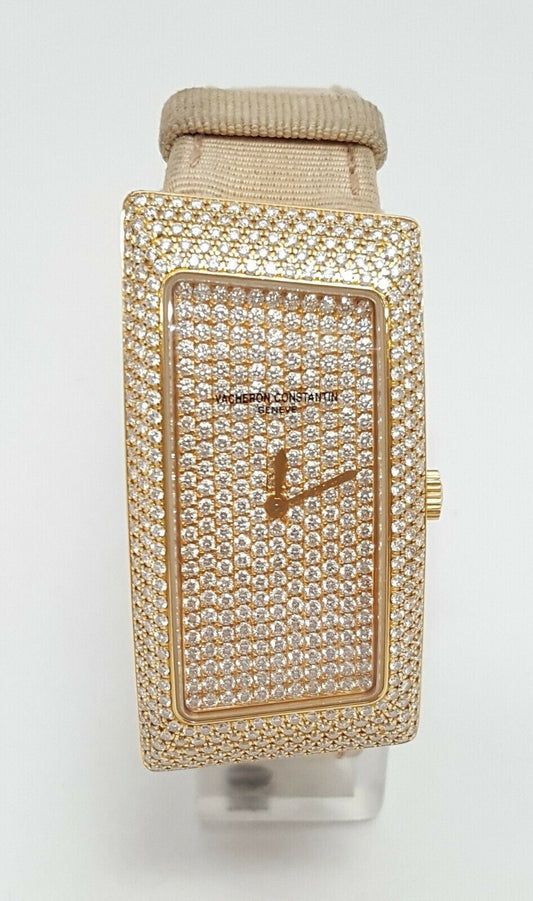 Vacheron Constantin 1972 Series Diamond 18K Rose Gold Ladies Watch 25510