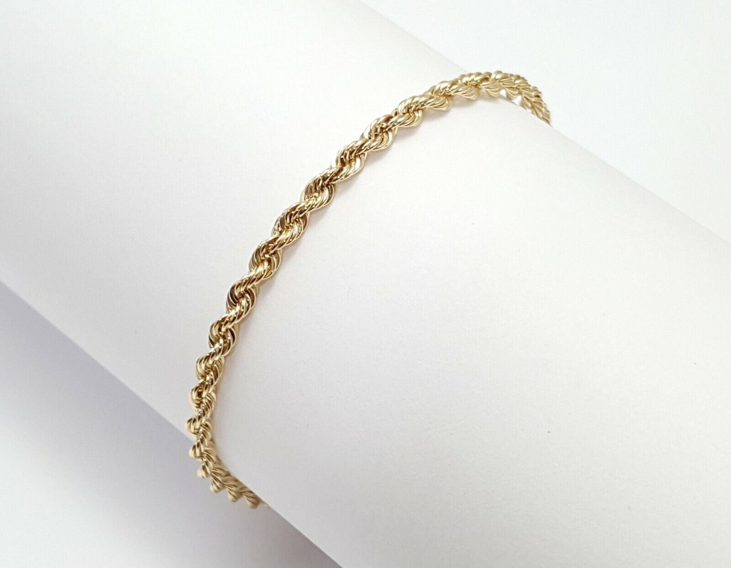 14K Yellow Gold Designer Rope Bracelet