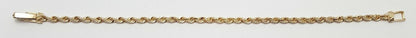 14K Yellow Gold Designer Rope Bracelet