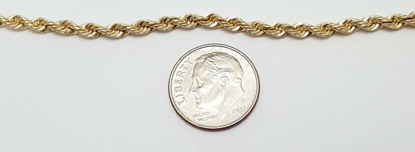 14K Yellow Gold Designer Rope Bracelet