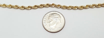 14K Yellow Gold Designer Rope Bracelet