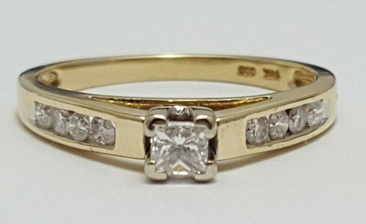 14K Solid Two Tone Multi Tone Gold Designer Wedding Engagement Diamond Ring