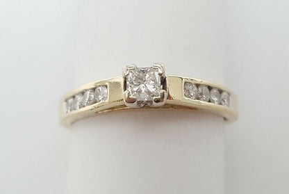 14K Solid Two Tone Multi Tone Gold Designer Wedding Engagement Diamond Ring