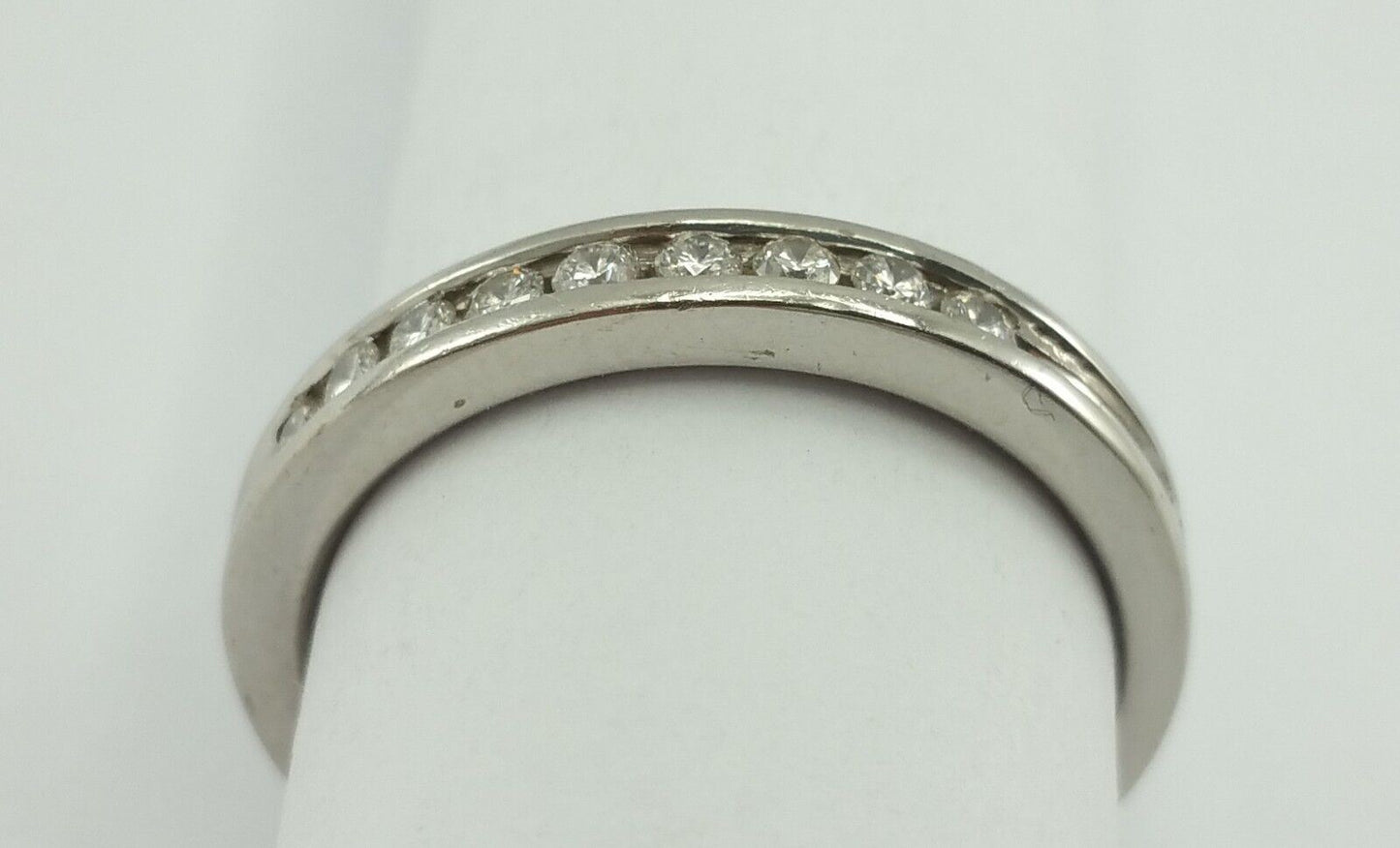 Exquisite Solid Platinum 950PL Wedding Ring Band With Diamonds