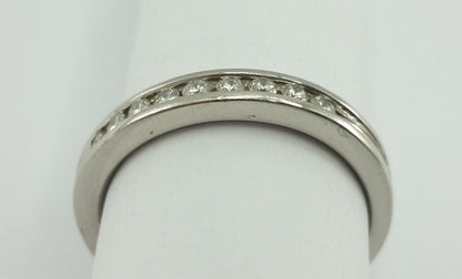 Exquisite Solid Platinum 950PL Wedding Ring Band With Diamonds