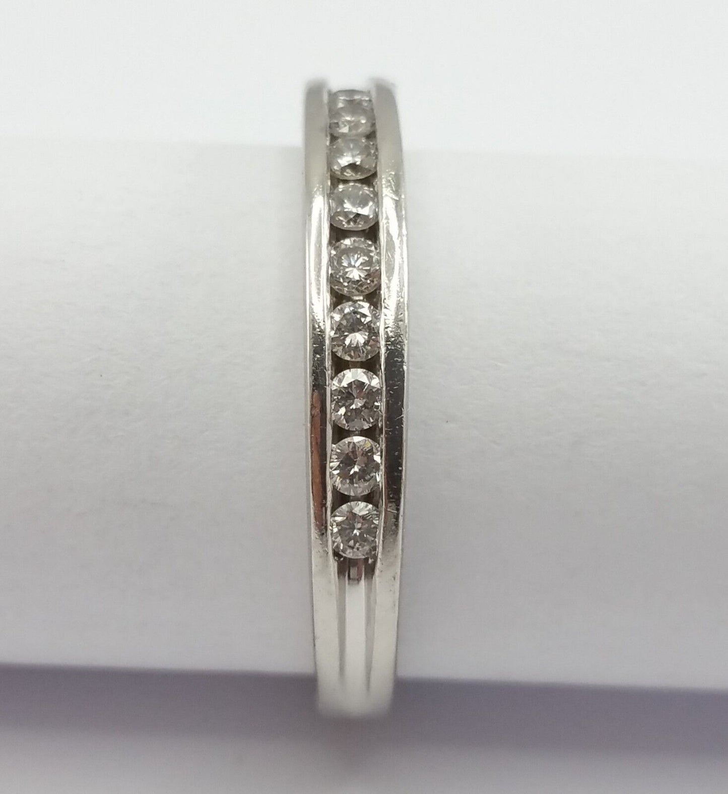 Exquisite Solid Platinum 950PL Wedding Ring Band With Diamonds