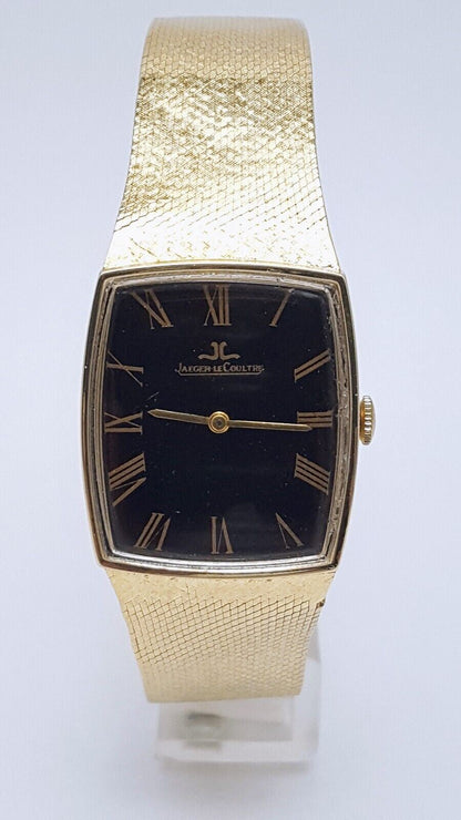 Vintage 1970s Jaeger LeCoultre 29mm Classic Cal 818/3 R7582 14K Yellow Gold 17J