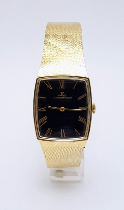 Vintage 1970s Jaeger LeCoultre 29mm Classic Cal 818/3 R7582 14K Yellow Gold 17J