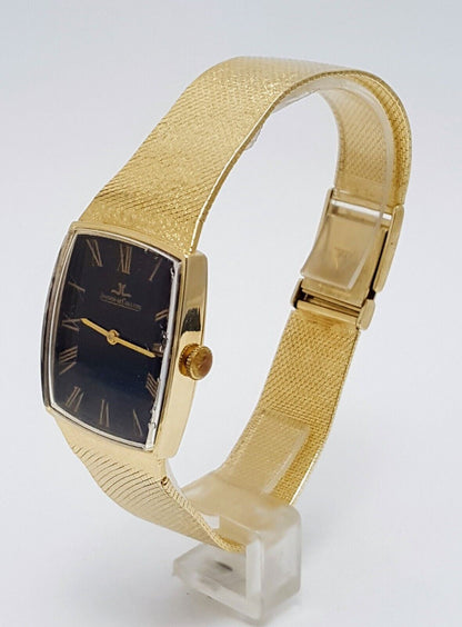 Vintage 1970s Jaeger LeCoultre 29mm Classic Cal 818/3 R7582 14K Yellow Gold 17J