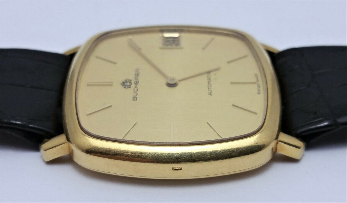 Bucherer 18K Yellow Gold Ref 2110 Chopard & Cie Cal. 2-67 3 Adj 25 Jewels Watch