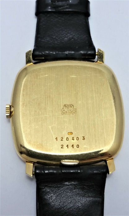 Bucherer 18K Yellow Gold Ref 2110 Chopard & Cie Cal. 2-67 3 Adj 25 Jewels Watch