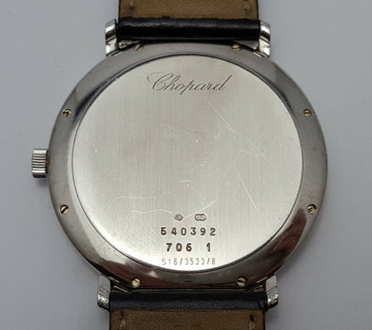 Chopard Classique Geneve 18KT White Gold Watch with Sub Dial Roman Numerals S16