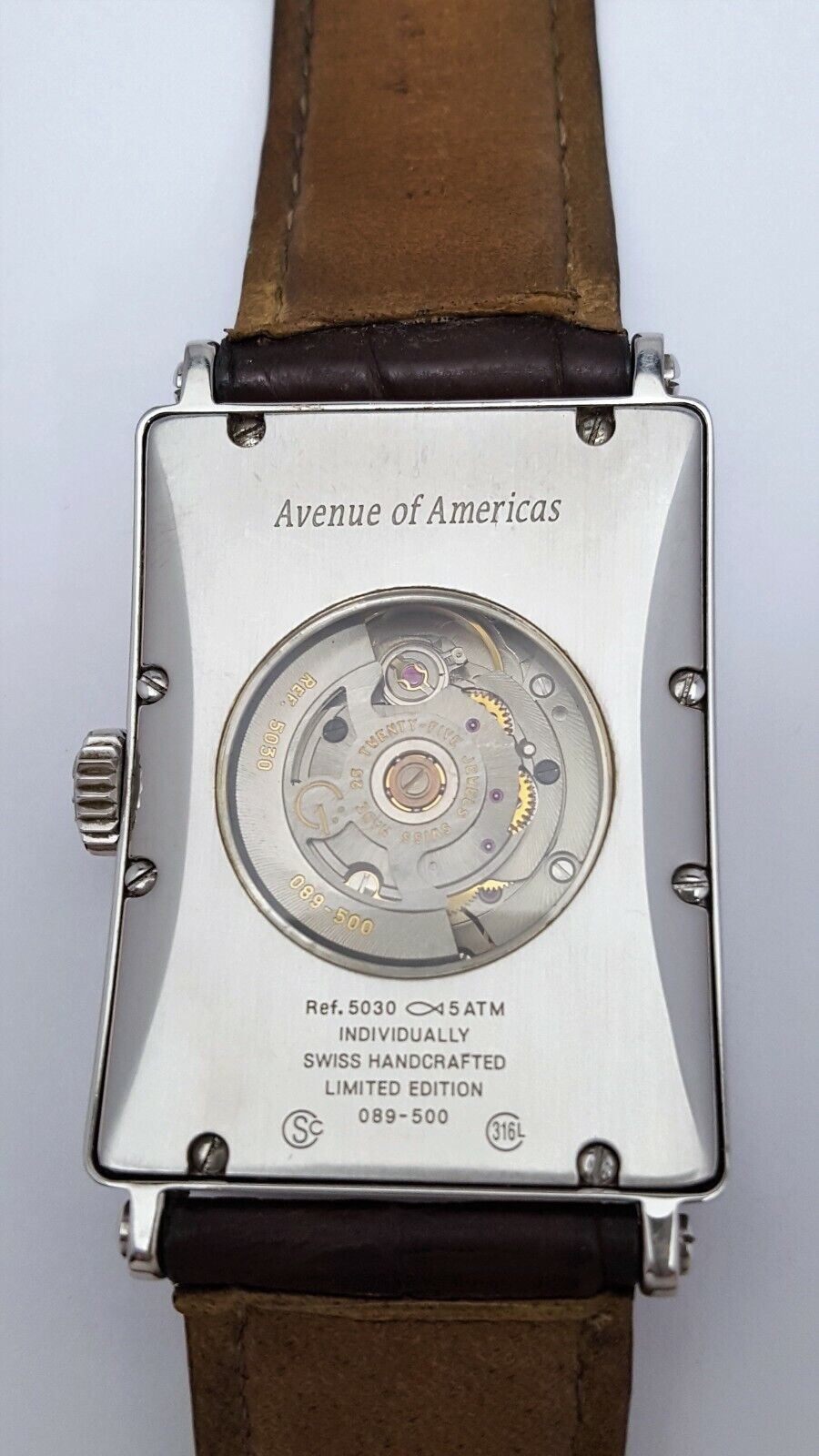 Gevril Avenue of Americas Limited Edition Automatic Swiss Leatherband Wristwatch