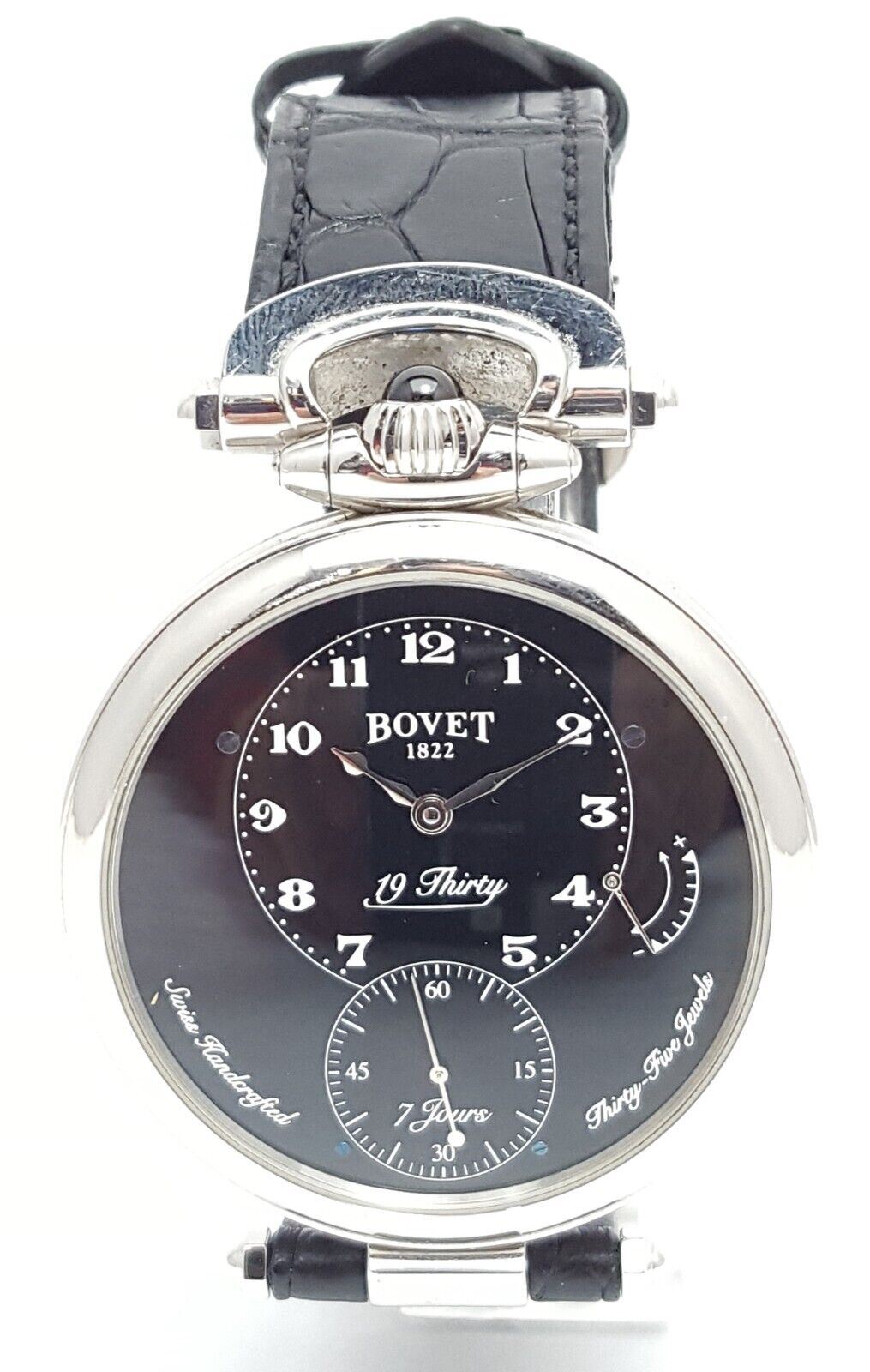 Bovet Fleurier 19Thirty 42mm Stainless NTS0029 Black Dial Manual Winding Razor