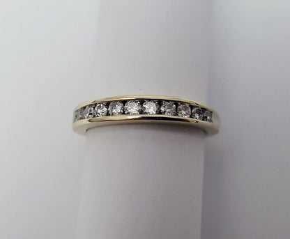 Exquisite 14K Solid White Gold Designer Diamond Wedding Band Ring