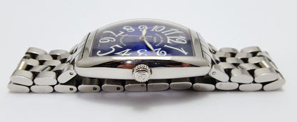 Franck Muller 6850 SC 47x34mm Platinum Motor Stainless Cintree Curves Royal Blue