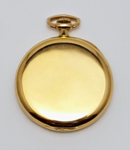 Audemars Piguet Open Face 8s 21J 18k Yellow Gold Subdial 17504 Pocket Watch