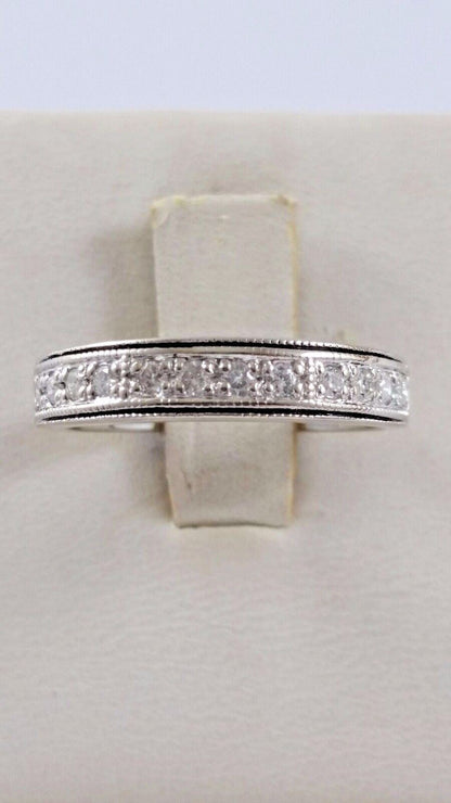 14K White Gold Engagement Diamond Wedding Band Ring