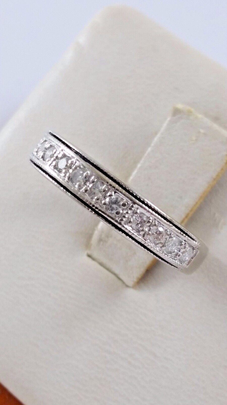 14K White Gold Engagement Diamond Wedding Band Ring